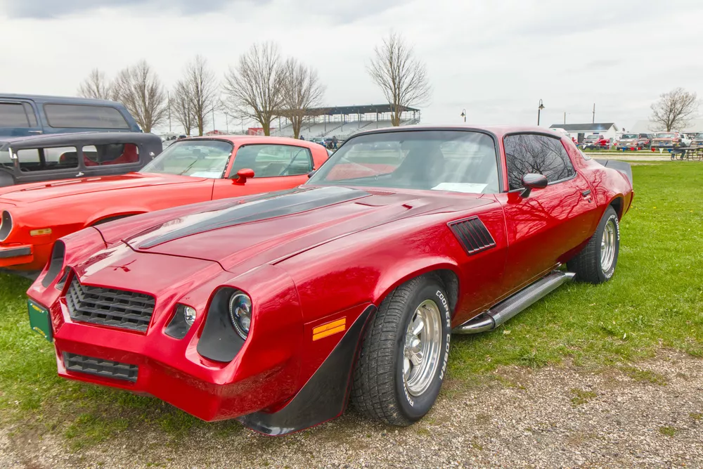 one version of the red camaro using a circular polarizer