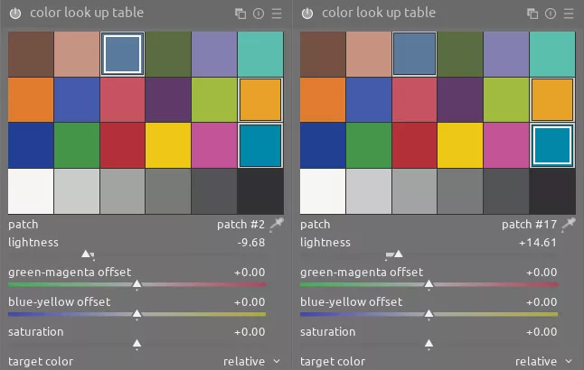 color look up table module
