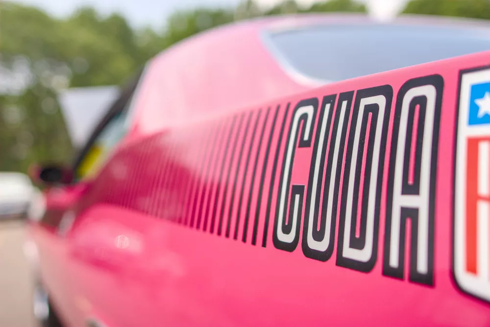 up close and personal with a Hemi Cuda