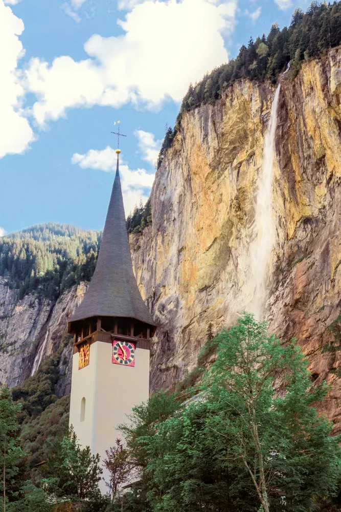 final version of the waterfall in Lauterbrunnen