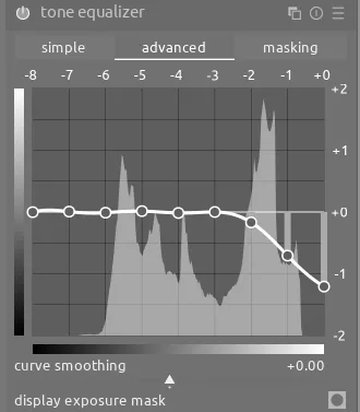 tone equalizer module adjustments