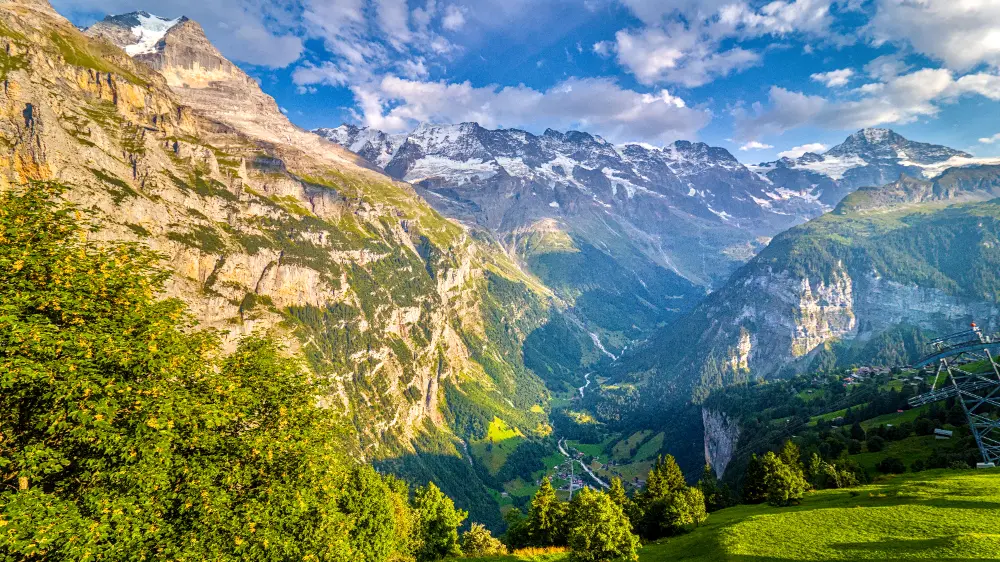 sunset image before color grading with color balance rgb