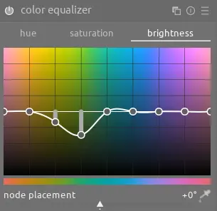 color equalizer settings on the sunset image