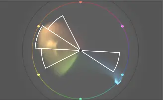 sky image color wheel before adjustments