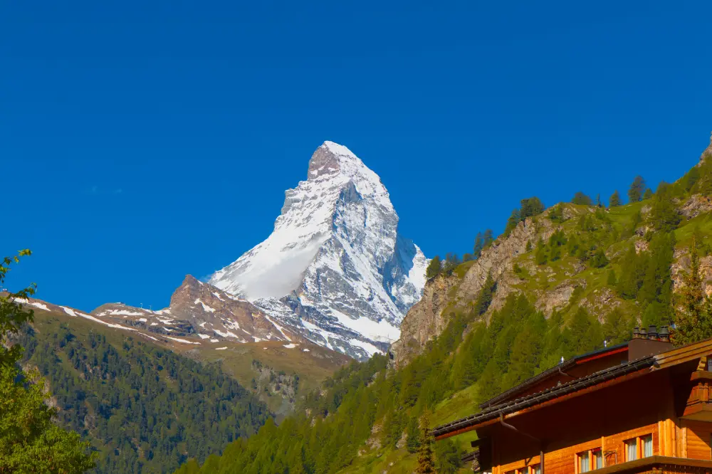 Matterhorn image with color balance rgb module adjustments