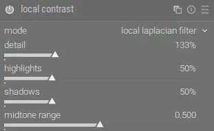 the local contrast module