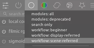 use the scene-referred modules