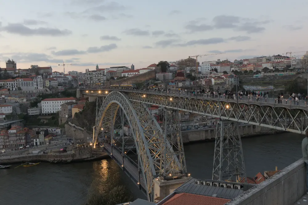 original bridge at sunset image