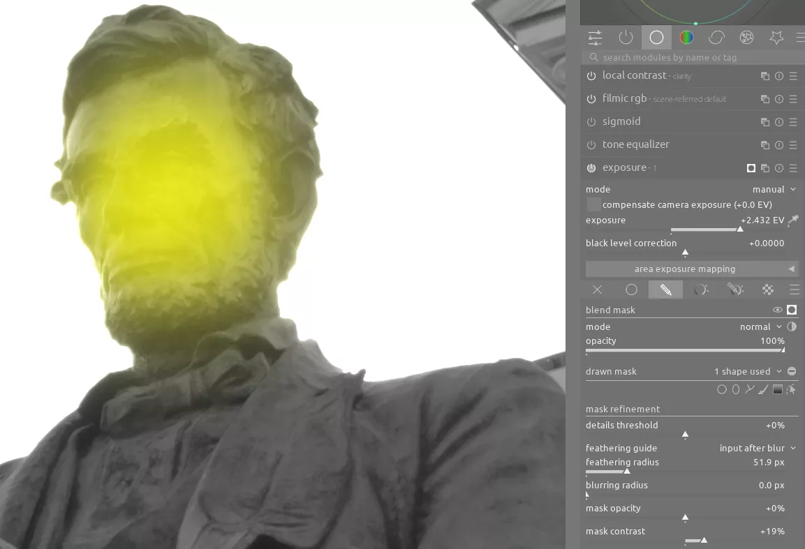 face exposure module
