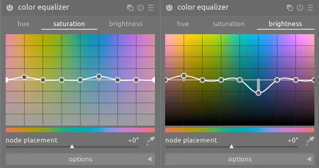color equalizer module settings