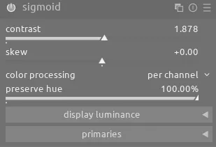 sigmoid module on the LA image