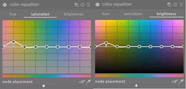 color equalizer settings on the lake photo