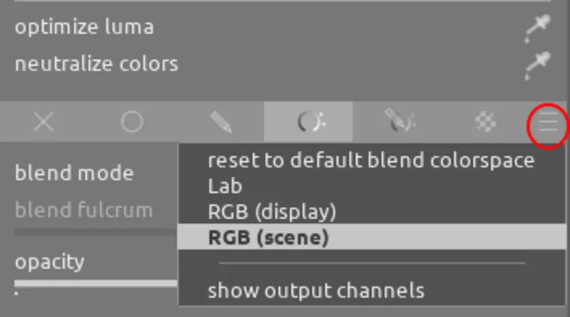 determine module type by blending mode settings